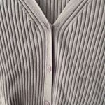 H&M Light Purple Ribbed Knit Cardigan Sz S Photo 5