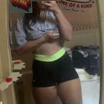 Nike Pros Black  With Neon Green Waistband Photo 4