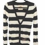 Hollister ★ Varsity Collegiate Rugby Stripe Cardigan Sweater ★ Navy White Photo 1