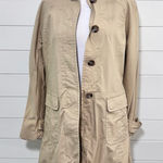 J.Crew  100% cotton tan trench coat with hidden buttons down front Size‎ XS Photo 0