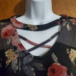 Maurice's  Floral cut out strappy neck tunic tee Photo 2