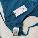 Shade & Shore  One Piece Plunge Tie Front Swimsuit Women’s L Large 12-14 Teal Photo 9