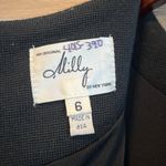 Milly Wool Blend & Lamb Leather Ponte Jacquard Dress w/Pockets, 6 Photo 6