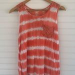Rue 21  White Coral Striped Tie Dye Lace Tank Top Size M Photo 0