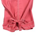 POLO Jeans Ralph Lauren Bermuda Shorts Women’s 10 Coral Pink Y2K Baggy Tie Hem Orange Photo 5