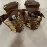 Steve Madden Steve Madden Sincere Brown Faux Leather Strappy Back Sandals Size 7.5 Photo 2
