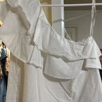 Ruffle miami top one shoulder White Size M Photo 1