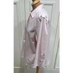 Foxcroft  NYC Women's Pink No Iron Stretch Button Up Shirt Size Large Career Photo 4