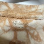 Madewell  Womens Tie Dye Sweatshirt Tan Cream Cropped Size Medium 100% Cotton Photo 3