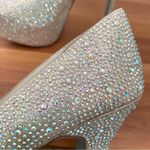 Betsey Johnson Blue WISH Crystals Champagne Platform Wedding Stilettos Size 8.5 Photo 9