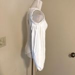 ZARA  Ribbed Voluminous Balloon Long Sleeve Cut Out Bodysuit Size S Photo 6