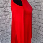 Azules USA Azules scoopneck cold shoulder Longsleeve blouse red sz S women Photo 2