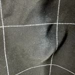 ALBION FIT Albion Windowpane Paperbag Pants Bow Belt High Waisted Tapered Black White XS Photo 4