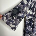 Honey Punch  Sheer Dark‎ Floral Whimsigoth Fringe Trim Kimono Cardigan Photo 3