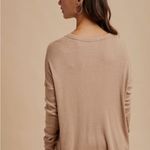 In Loom Women's Tan Henley Photo 6