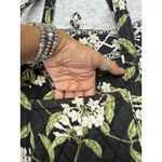 Vera Bradley Tote Bag Womens Large Black Floral Quilted Cotton Purse Shoulder Photo 1