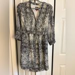 Vince Camuto Monochrome Animal Print Dress Size 8 Photo 5