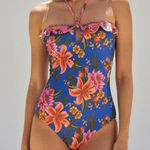 Farm Rio  Summer Fruit One Piece Swim, Blue, Medium Photo 0