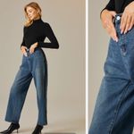 Stylewe wide leg urban color block jeans size small 4 Photo 11