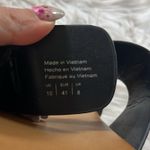 ALDO NWOT black faux croco double strap sandal with silvertone buckle design Photo 3