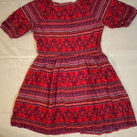 Wrangler  Red Patterned Midi Dress Photo 1