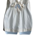 Madewell Women Silk Top M Ivory Back Bow Tie Romanic Flirty Girly Fairy Layer Photo 7