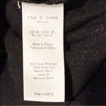 Rag and Bone  Merino Wool Black V Neck Knit Sweater Size Small Photo 3