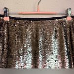 English Factory NWT Rose Gold Bronze Sequin Knee Length Straight Pencil Skirt L Photo 5