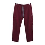 FIGS Burgundy Yola Skinny Scrub Pants Pull-On Cargo Pockets Women's Petite XS Photo 1