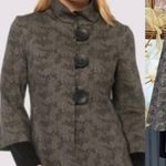 Joseph Ribkoff Geometric Art To Wear Combo Sleeve Button Front Jacket Sz 8 π§‘π Photo 0