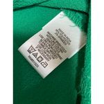 CeCe  Women's Green Pleated Front Short Puff Sleeve Shirt Blouse Top Size S Photo 3