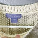 Laura Scott  Women's Vintage Ivory Knit Sweater Gilmore‎ Girls Y2K Size Large Photo 3