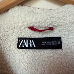 ZARA  Colorblock Sherpa-Lined Cropped Jacket – Women’s L Photo 2