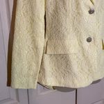 Together Spiegel Vintage 1990s Lemon Yellow Lace Overlay 2 Button Blazer 10 Photo 6