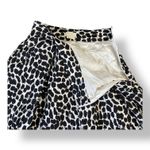 Kate Spade Kate Spade 100% Silk Cheetah Print Pleated Skirt Womens Size 8 Black White Photo 3