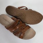 kim rogers Kim Roger Domina Chestnut Faux Leather Braided Slide Sandals Size 8 Photo 10