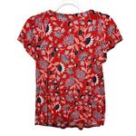 Style & Co  Womens‎ Tops Size Petite M Floral Print Pleated Flutter Sleeve Photo 1