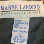 Marsh Landing Vintage 90’s black suede zip up vest L Photo 4
