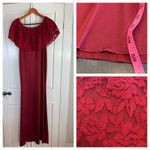 Burgundy Lace Off Photo 1