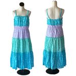 Marc New York NWT  Maxi Dress Tiered Sleeveless Multicolor Photo 4