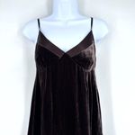 Gap  Y2K Velvet Silk Blend‎ Slip Dress Sz 2 Chocolate Brown Whimigoth FairyGrunge Photo 1