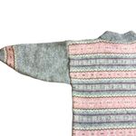 Jeffrey Rogers 1980’s100% Wool Cozy Pink/Gray Snowflake Christmas sweater S M Pink Size M Photo 4