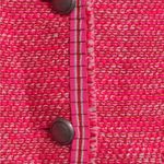 Sisley Womens Suit Jacket Blazer Pink Bouclé Marled Notched Embellished 44 US 8 Photo 2