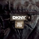 DKNY Black Embroidered Pencil Skirt: High Waist & Knee Length, Straight A-Line, Sz. 2 Photo 6