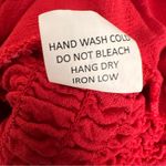 Sienna Sky Rayon Linen Blend Red Crop Tank Top Bow Straps Sz Small Y2K Lolita Photo 4