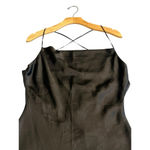 Hollister  Slip Dress Size M Black Satin Midi Sleeveless Adjustable Straps NEW Photo 1