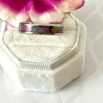 Multicolored Abalone Shell Ring, Size 10 Multiple Photo 0