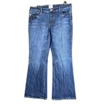 White House | Black Market  Blanc Bootcut Blue Jeans Womens 14R Denim Dark Stretch Photo 1