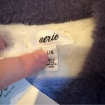 Aerie  Flurry Soft Fuzzy Long Sleeve Striped Colorblock Pullover Sweater Sz L NEW Photo 6