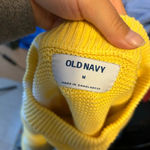 Old Navy  Yellow Tie Dye Crewneck Cotton Sweater Photo 2